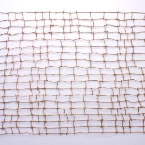 José María Guijarro. 18 VERSOS DE EL ARCHIPIÉLAGO (HÖLDERLIN), 1989-2009. Cuerda de esparto. 125 x 250 cm