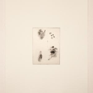 OUTSIDE OUR BODIES I, 2020. Aguafuerte y chine-collé sobre papel Gampi. 56 x 46 cm. Edición de 5 + PA. IH-0002