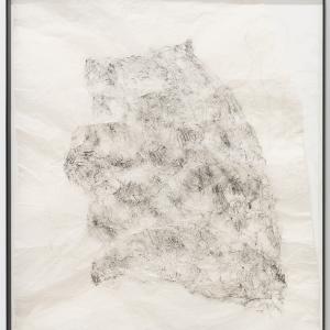 Pieles del Ártico I, 2024. Frottage sobre papel Gampi. 109 x 87 cm. IH-0082