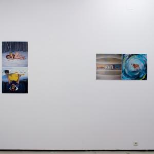 Blancanieves, 2025 / Había tormenta, 2025. Impresión sobe papel Magistra Deluxe Blueback de 120gr/m. 100 x 50 cm c/u. Edición de 3